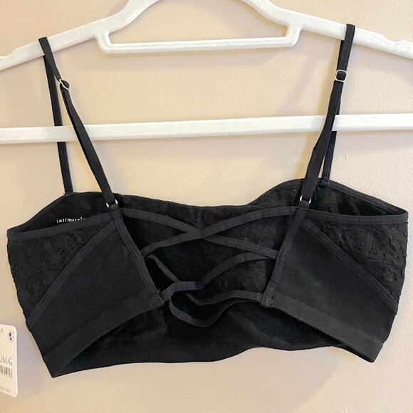 NWT Intimately Free People strappy black bralette - Picture 2 of 4